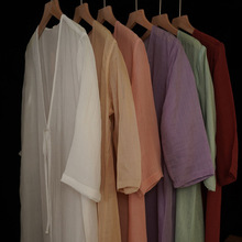 2024夏季新款  中国风文艺连衣裙外披  复古禅意茶服开衫 082