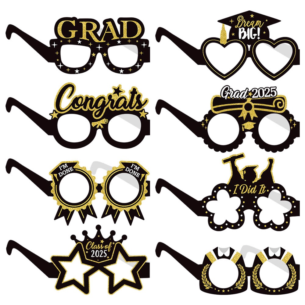 2024 nueva graduación temporada ceremonia decoración gafas graduación fiesta vestir divertido foto props graduado gafas