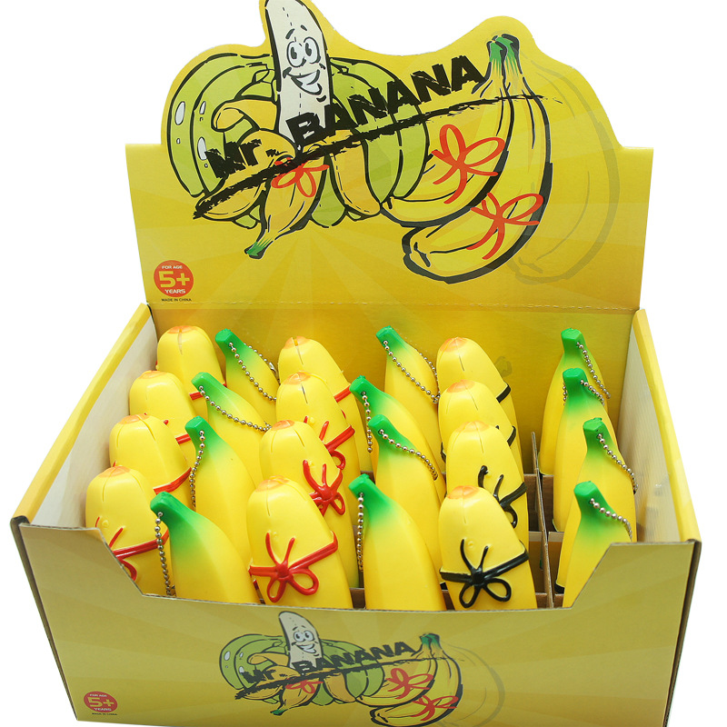 Simulated Banana Peeling Fruit Toy Soft Rubber Stress Relief Squeezing Action Toy For All Ages_voghion.com