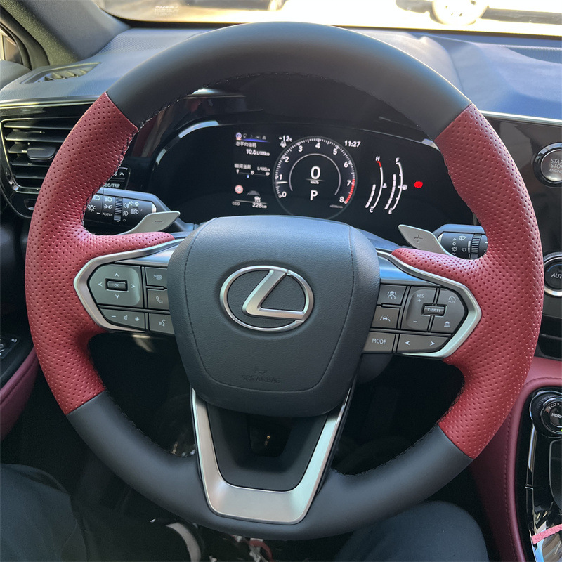Hand sewing steering wheel cover IS250 ES300 CT200 handle cover for 24 types of Lexus NX260