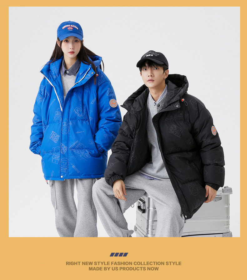 Men's Puffer Jacket Winter Coat For Couples Duck Down Warm_voghion.com