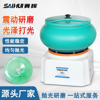 小型震动抛光机220V 文玩玉石振动研磨机 首饰电动打磨实验室家用