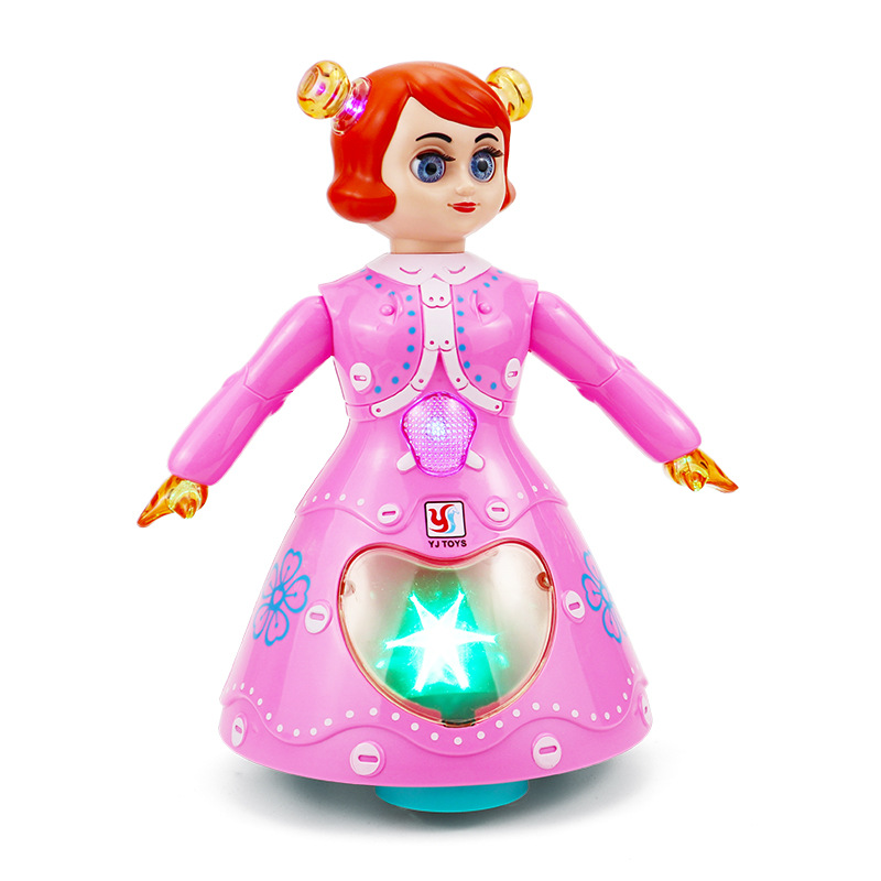 Cruzar la frontera de los niños de la Música Universal de Baile DE LA Princesa de juguete lindo regalo muñeca chica puesto de juguete al por mayor