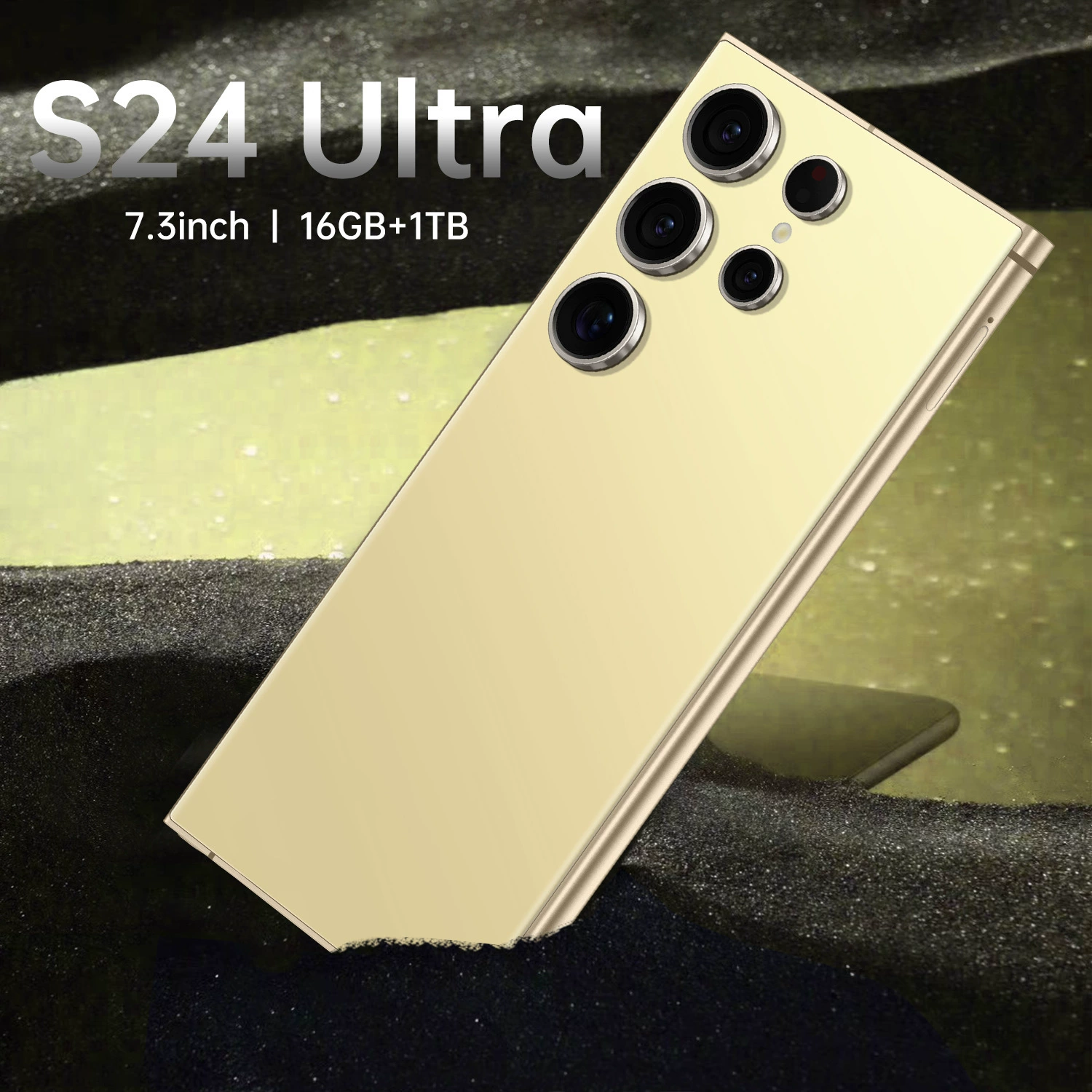 Смартфон S24 Ultra, 7.3-дюймовый экран с вырезом, 16 ГБ + 1 ТБ, быстрая зарядка, Android