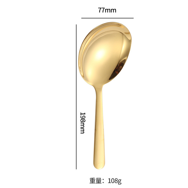 304 ステンレス鋼サービングスプーン肥厚ホームホテルレストランサービングスプーンザル豆腐スプーンヌードルスプーンライススプーン|undefined