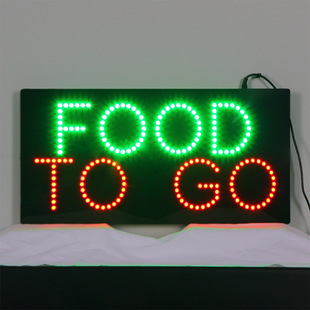 Amazon Hot Takeaway Window Signs Signs LED Food Billboard LED FOOD TO GO SIGN