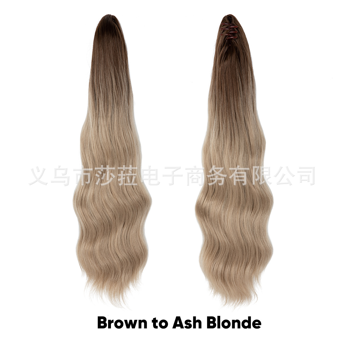 Pelucas de cola de caballo estilo europeo y americano para mujer, cabello sintético largo y rizado, cola de caballo alta con clip de garra naturalmente esponjosa, directamente del fabricante.