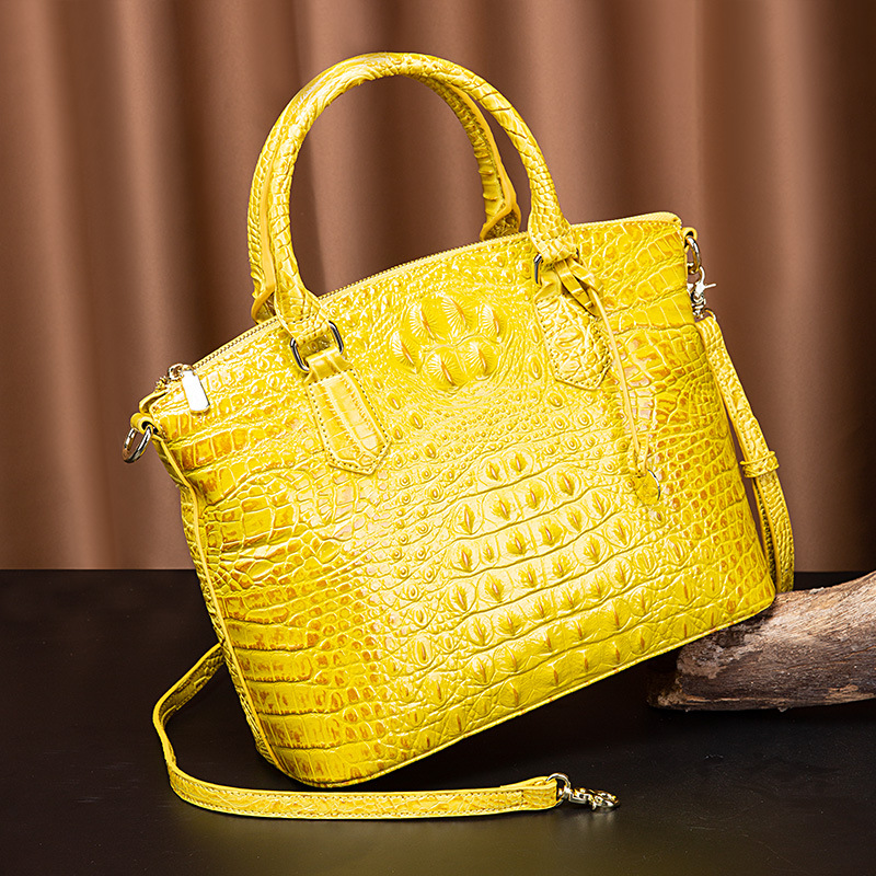 Crocodile Brahman 3D Neue Handtasche aus echtem Leder für Damen Doukuai Live Broadcast Organization_voghion.com