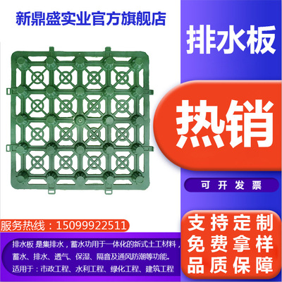 [Factory wholesale] HDPE Drainage Board Roof Garden Basement Treatment board Plastic drainage plate