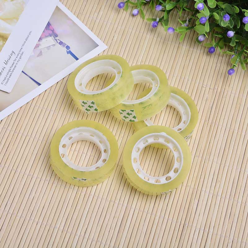 5个装透明小胶带 文具用品小胶布  2元店货源厂家批发