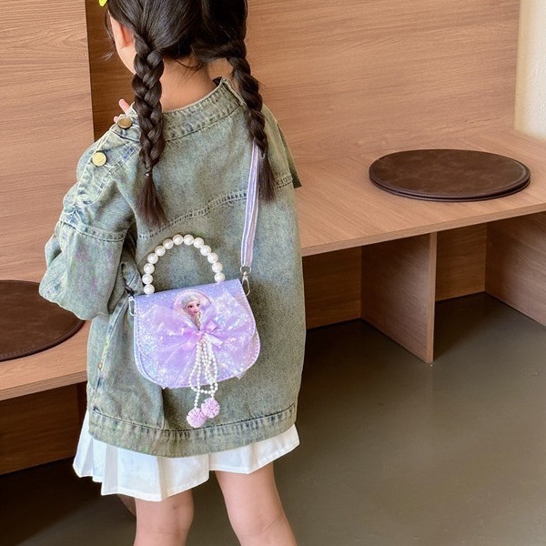 Bolsos infantiles, niñas, bolsos de mano de la princesa Aicha, flash de moda, bolsos de cinturón de cuentas