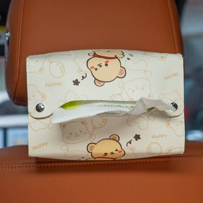 Pooh bear car tissue box: Car tissue box/set