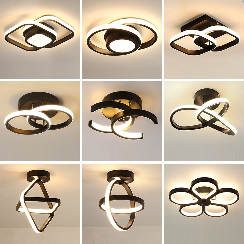 Comercio electrónico transfronterizo Luces de pasillo simples modernas Luces de pasillo Luces de porche creativas Luces de puerta de entrada Luces de pasillo Luces de balcón de guardarropa