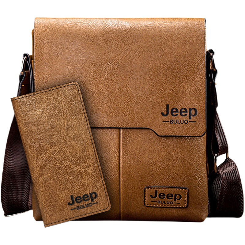 Men's Leather Bag Shoulder Bag Business Soft Leather Men's Bag Casual Backpack Crossbody Bag Vertical Shoulder Bag