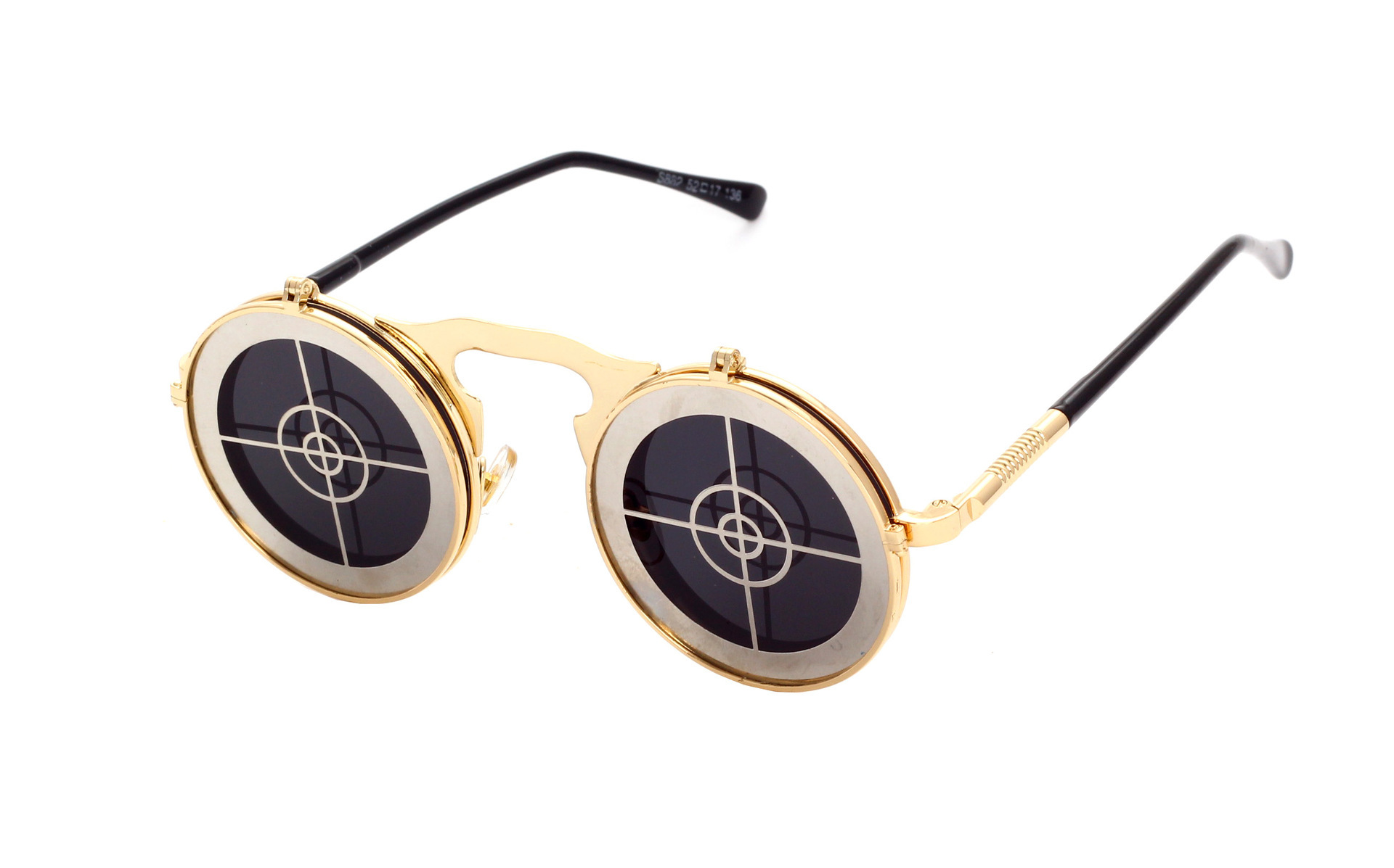 Casual, Travel, Party Occasion Punk Geometric Color Block Ac UV400 Protection Round Frame Full Frame Men's Sunglasses