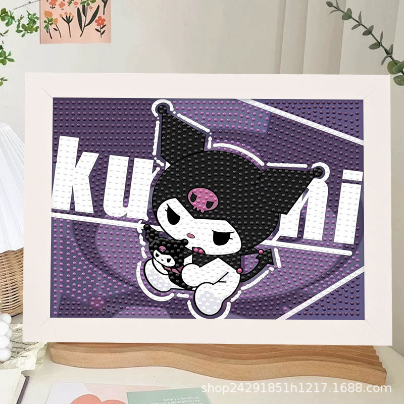 Diamante nuevo lápiz de dibujos animados pequeño nuevo pegatino diy puzzle manual regalo de cumpleaños para niños estudiantes