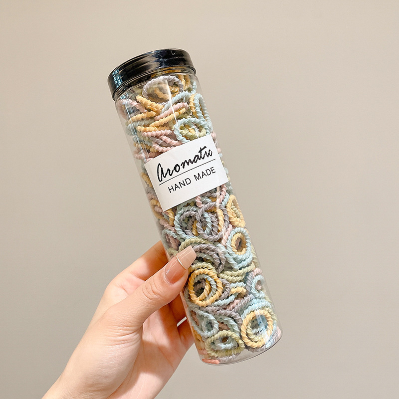 Banda de goma infantil pulgar anillo de cabello de cabello lindo cordón de cabello no daña cabello elástico para niñas atadas pelo banda de goma