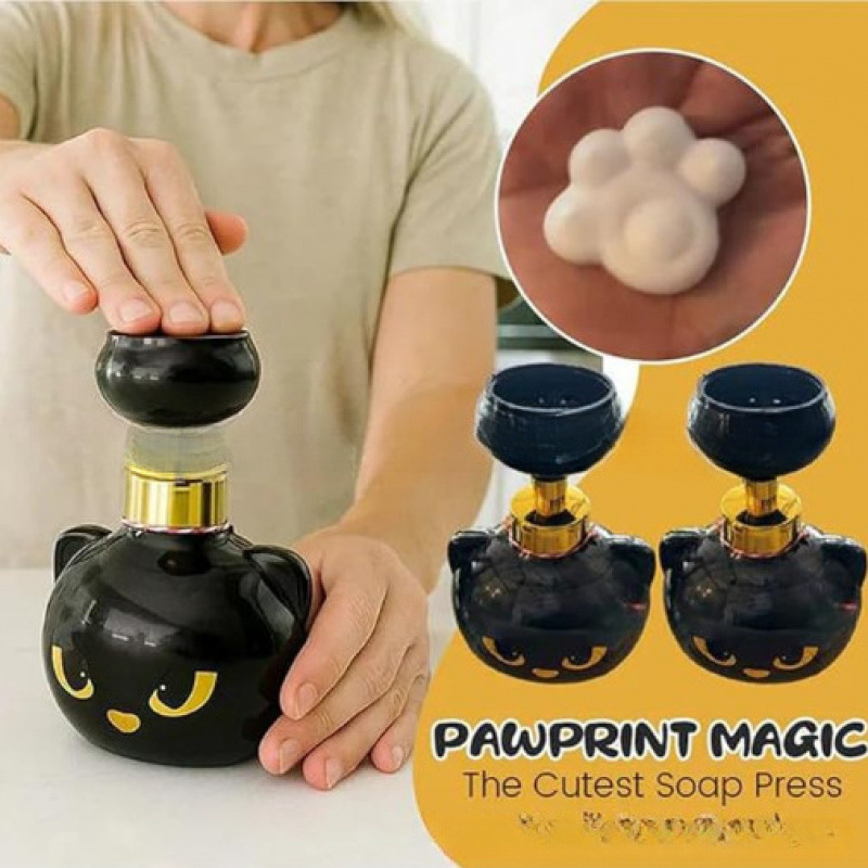 跨境新品Cute Cat Paw Foam Soap Dispenser|undefined