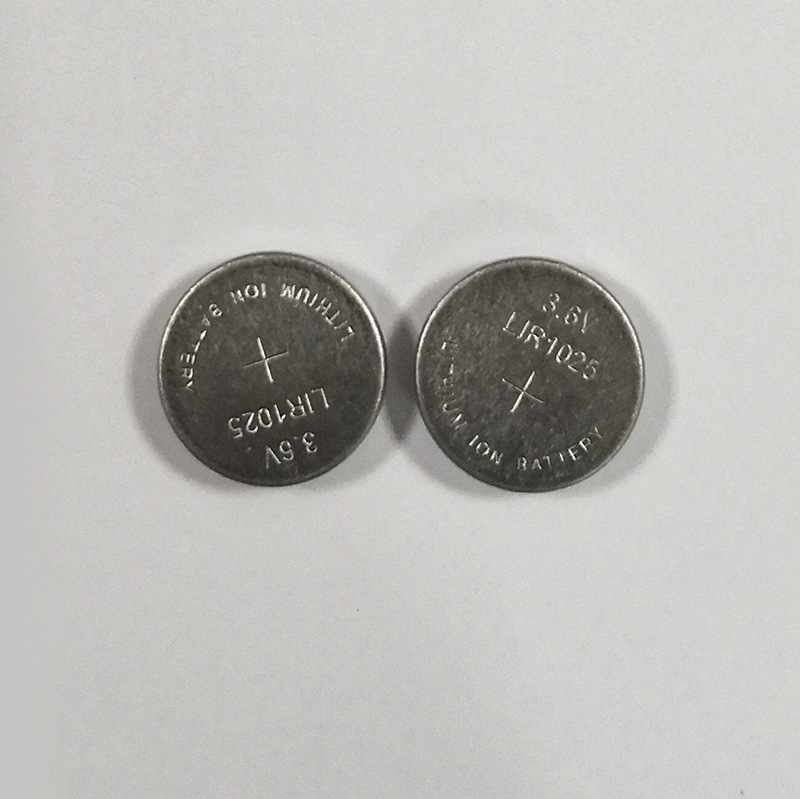 LIR1025可充电3.6v手摇充电器 钟表 蓝牙无线产品锂电子纽扣电池