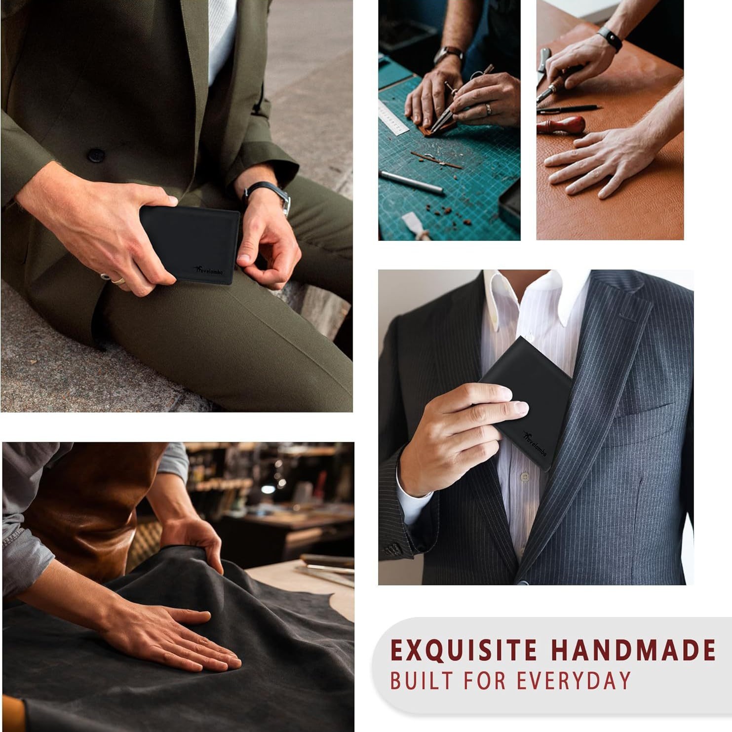 Fabricantes transfronterizos mayoristas de piel de vaca, bolso de cambio, cartera de cepillo antirrobo, cartera de cuero para hombres, cartera de cuero