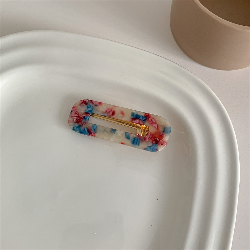 蓝花色方形款