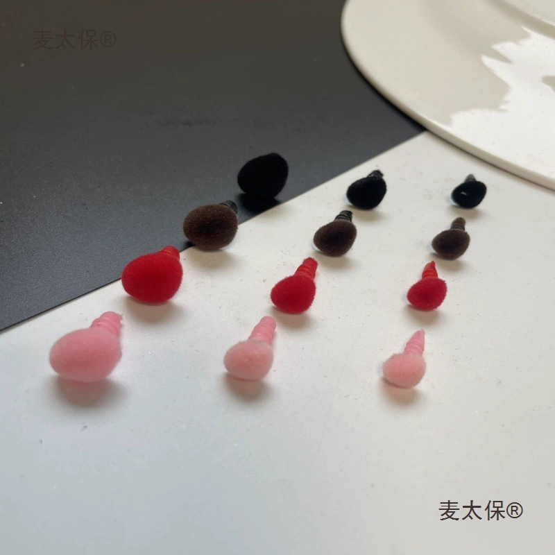 Плюшевая кукла с флокированным носом, аксессуары ручной работы, маленькое животное, треугольный нос Leidemetaibo