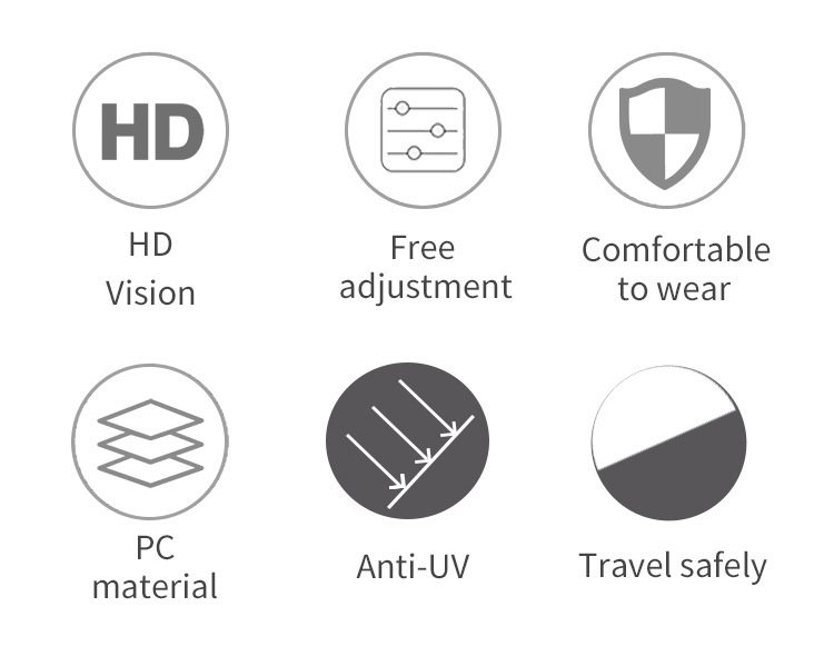 Fashion motorcycle speed reducing helmet goggles, high-definition windproof and dustproof off-road goggles_voghion.com