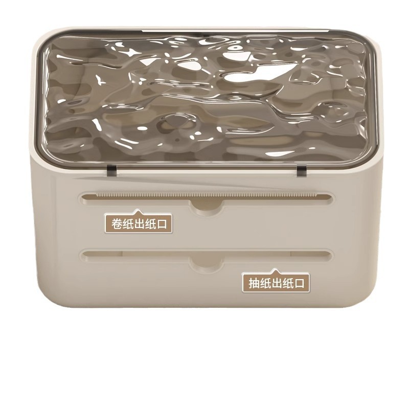 Caja de almacenamiento de papel higiénico rollo de papel rack de almacenamiento caja de pañuelos higiénicos caja de papel higiénico para el hogar caja de pañuelos montada en la pared