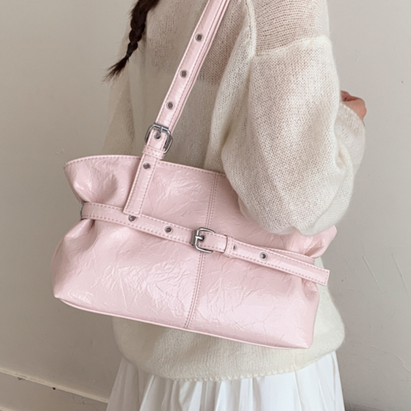 Borsa tote donna minimalista, borsa a spalla capiente retro_voghion.com