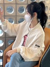 小个子棒球服外套女2023春秋新款洋气百搭休闲设计感短款夹克上衣