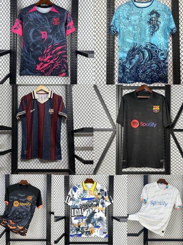 2526赛季热门新款足球服巴塞球衣系列主客场可印号跨境代发|undefined