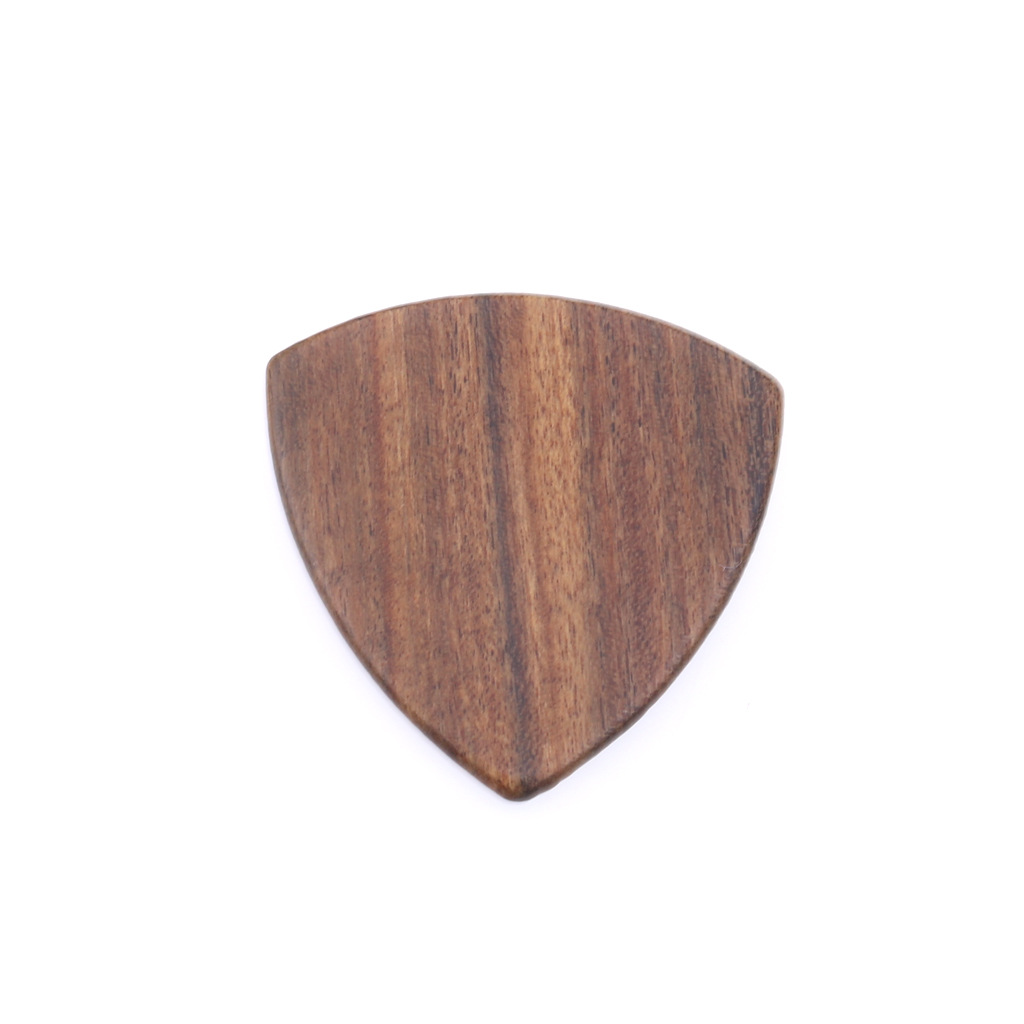Tallado logo guitarra de madera Pick madera metralla Folk Bass ukulele Pick Guitar Accesorios