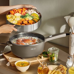 Bear Electric Wok DCG-R29Q7 Wok Non-stick Pan Stainless Steel Multi-function Cooking Pot Large Capacity