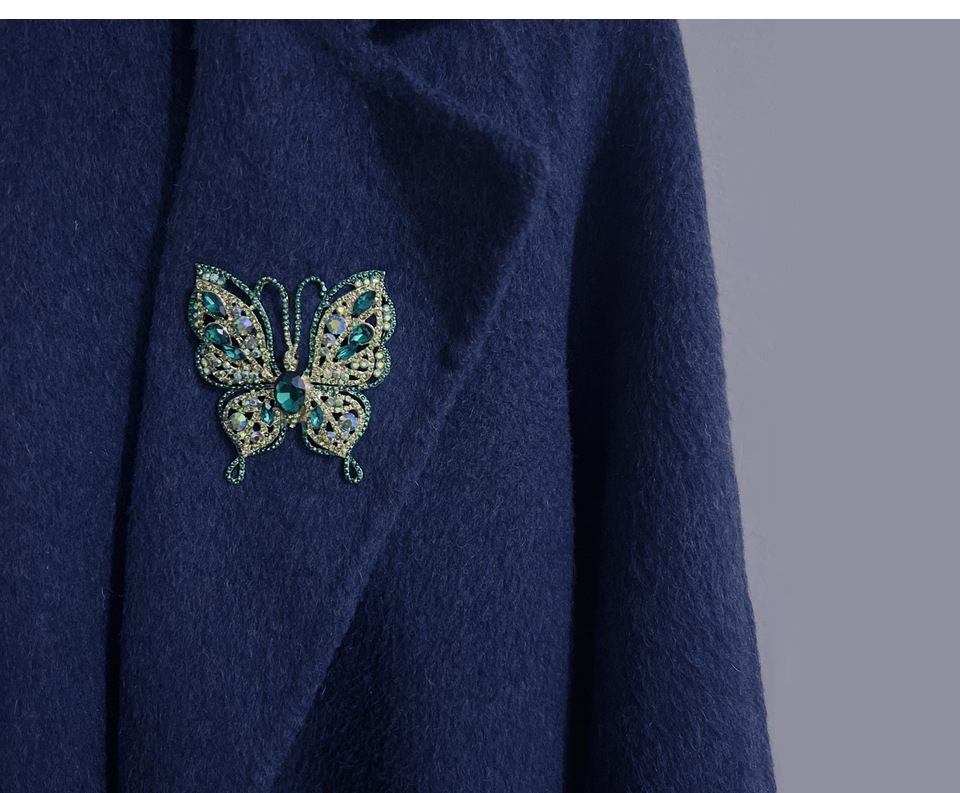 40g Weight Artificial Gemstones Inlay Material Brooches Classification Daily Occasion Alloy Material Butterfly Pattern Unisex Gender Metal Design Korean Style Style Korean Style Pin Butterfly Alloy Metal Artificial Gemstones Unisex Brooches 11