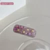 Fuchsia hairgrip, diamond encrusted