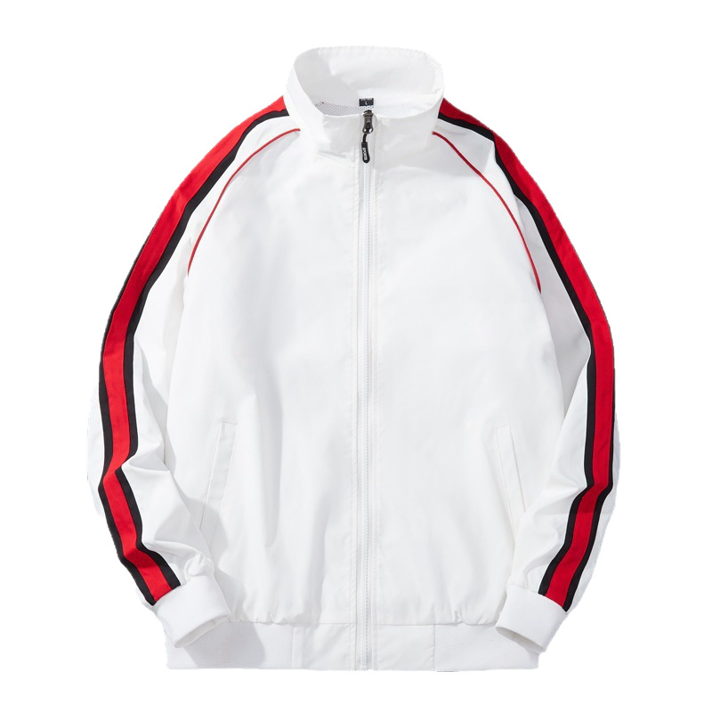 Chaqueta delgada para hombres primavera y otoño nuevo estilo para hombres coreano delgado azul rayas al aire libre chaqueta