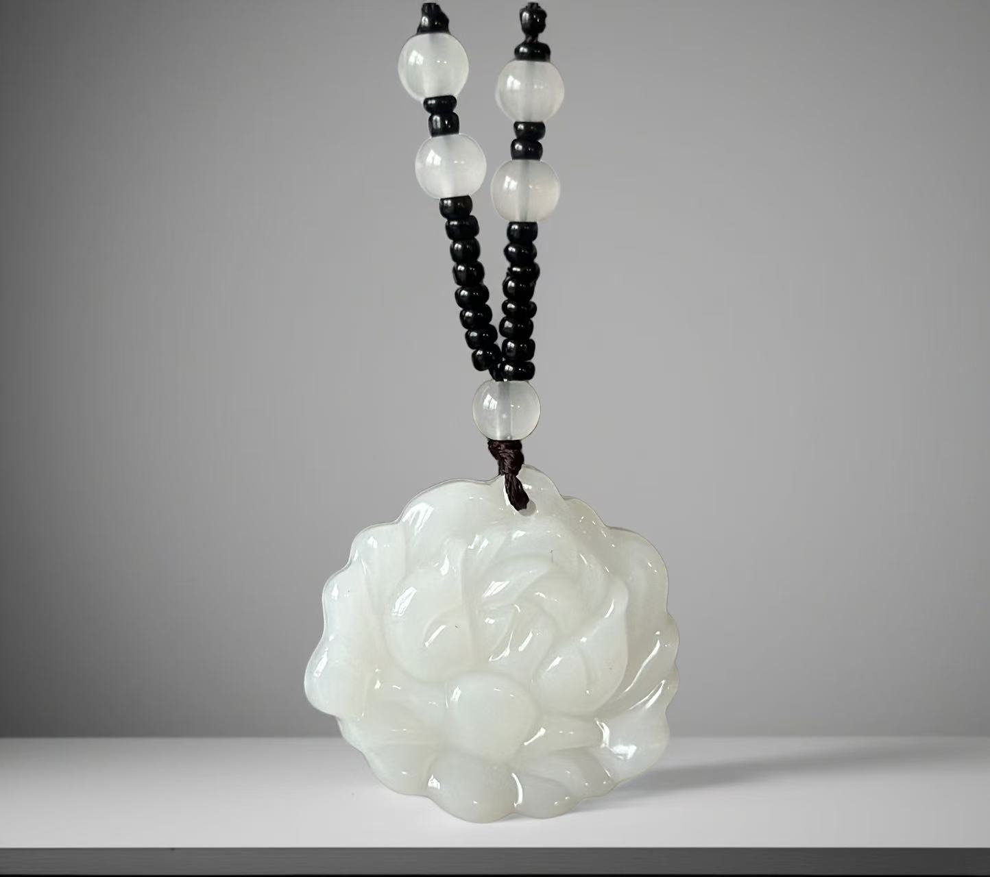 Flowers bloom, rich white + chain