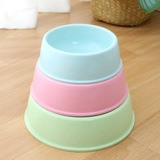 Фабричная оптовая модернизация Pippi Утолщенные пшеничные соломенные домашние животные, круглое рту круглого рта можно напечатать на логотипе рекламного собачьего чаши для собак