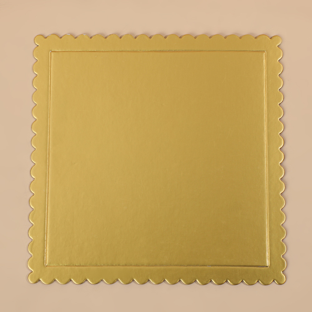 Base Cuadrada de Cartón para Pastel 1200g de Pulpa de Madera Rígida para Cumpleaños