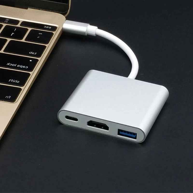 Type-C — HDMI кабель-адаптер для телефона/компьютера, док-адаптер с USB к VGA