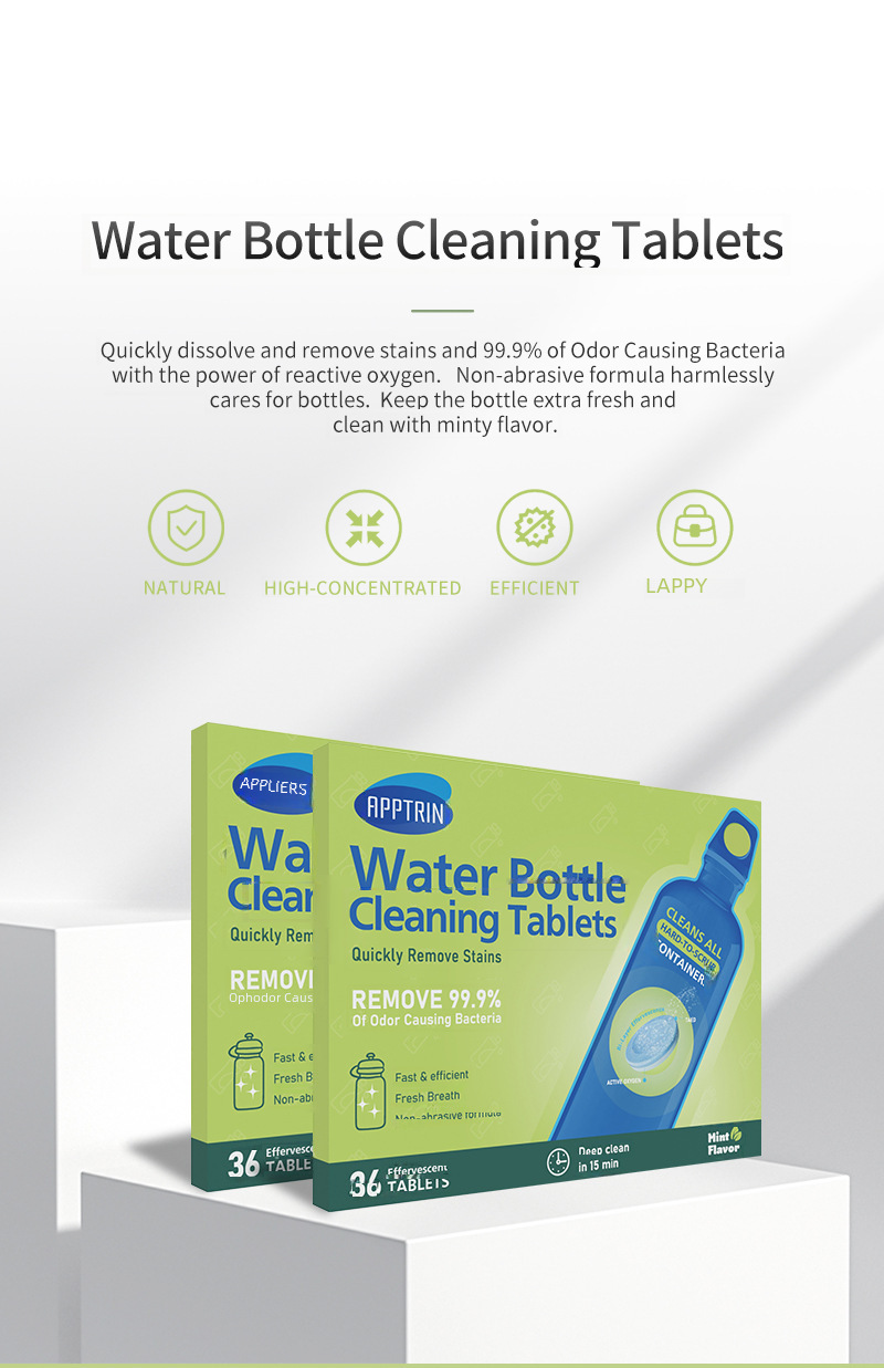 Active oxygen descaling Bottle Cleaning effervescent Tablets scavenger Bottle Cleaning Tablets