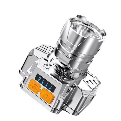 Lámpara de cabeza LED brillante superbrillante linterna portada en la cabeza al aire libre hogar recarga remota pesca nocturna pequeña lámpara de gas de xenón