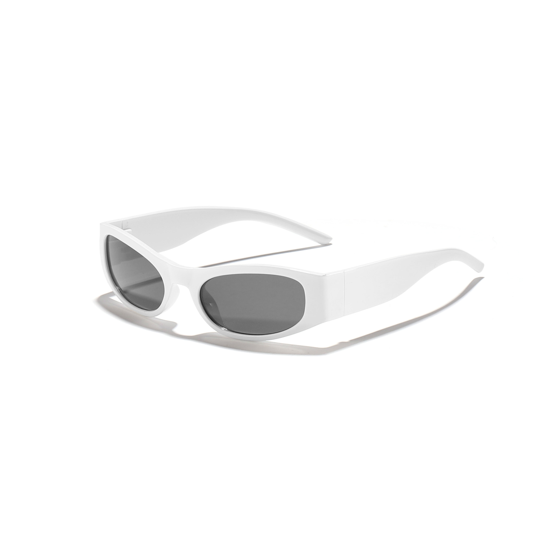 Nuevas gafas de sol de montura pequeña transfronterizas, personalidad de moda europea y americana, montura colorida, gafas de sol hip-hop, gafas ovaladas retro para hombre