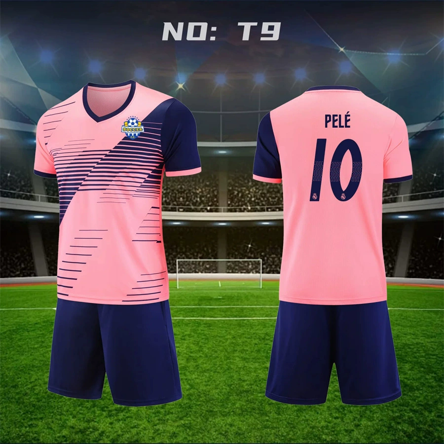 Футбольный спортивный костюм для детей и взрослых для тренировок, с рукавами, комплект для начальной школы, футбольная форма с коротким рукавом