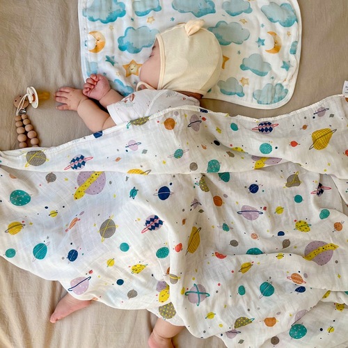 Class A gauze blanket, quilt, bamboo cotton bath towel, newborn supplies, baby wrap single quilt, newborn baby