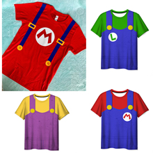 Super Mario Cosplay T Shirt Kids Clothes Child Boys T-shirts
