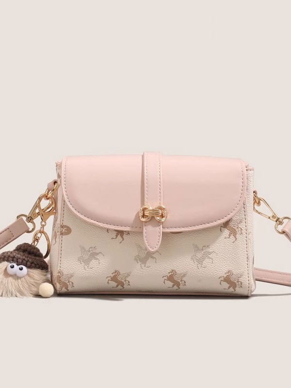 Bolsos de mujer de otoño e invierno 2025 nuevo bolso de mensajero de mujer pequeño bolso cuadrado de regalo de cumpleaños de alta gama bolso de lona de hombro
