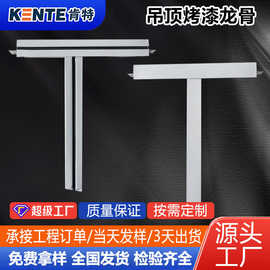 t型烤漆龙骨天花板吊顶龙骨平面凹槽烤漆骨矿棉板配套副骨边角