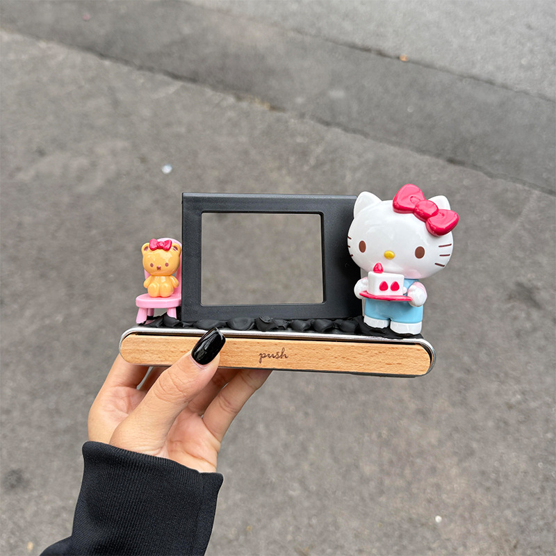 Couple Photo Frame Display Stand Parking Sign Cartoon Cute Kt Ornament Handmade DIY Valentine's Day Gift Creative Number Plate