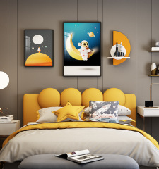 Children's room large decorative painting for boy and girl rooms, wall hanging, bedside background wall decoration, vertical bedroom painting